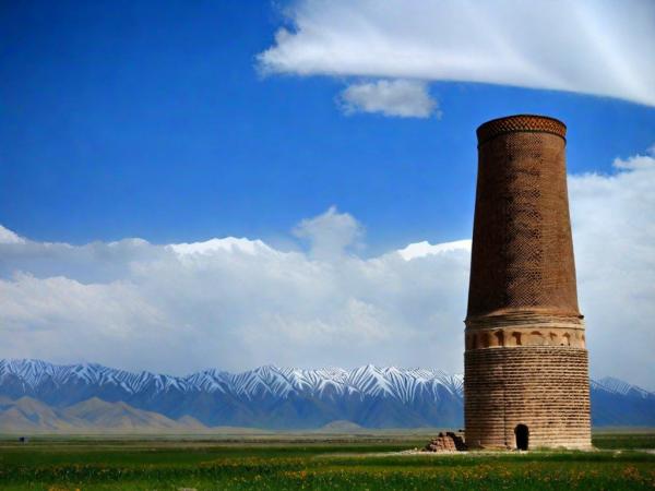 Foto della torre di Burana