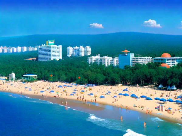 Foto panoramica di Golden Sands
