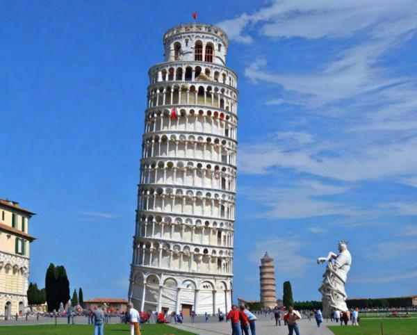 Foto della torre pendente di Pisa