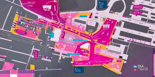 Schema dell'aeroporto internazionale dell'aeroporto Charles de Gaulle