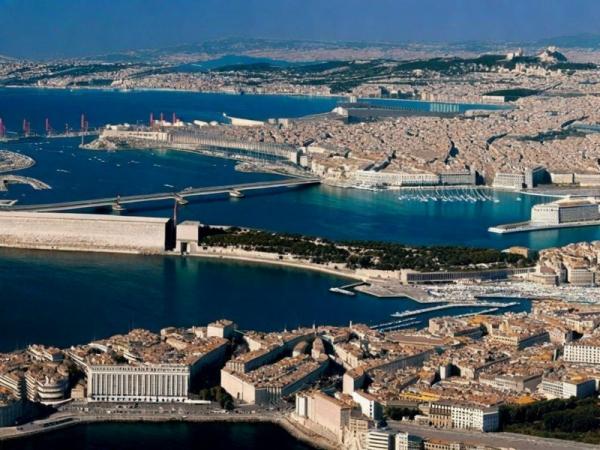 Foto panoramica di Marsiglia