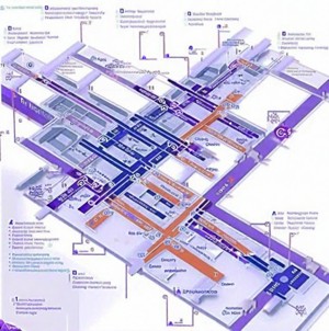 Schema dell'aeroporto internazionale di Bangkok